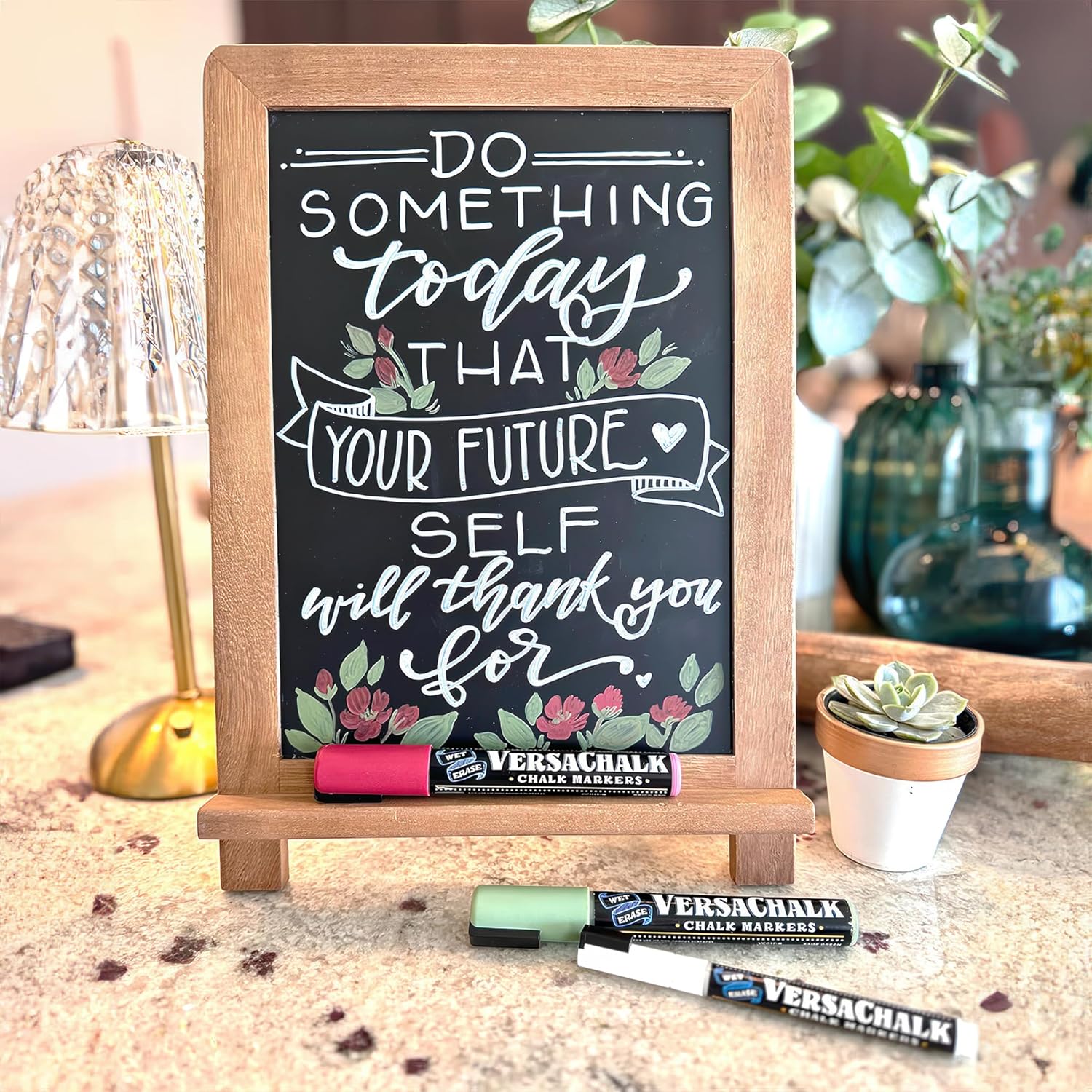VersaChalk Kickstand Tabletop Chalkboard - 13"x9"